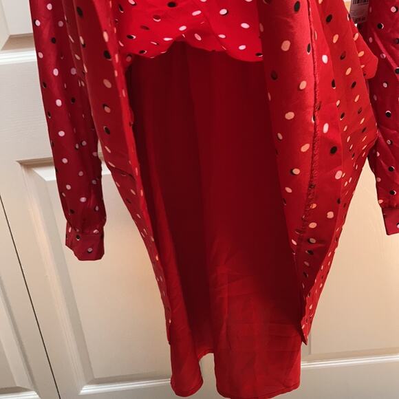 NWT Maison Jules Sz M Red Rainbow Fit and Flare - Picture 11 of 13